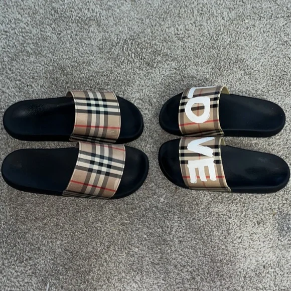 His & Hers Burberry slides bundle - Picture 2 of 4